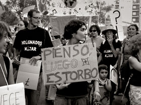 Manifestación en Almería 